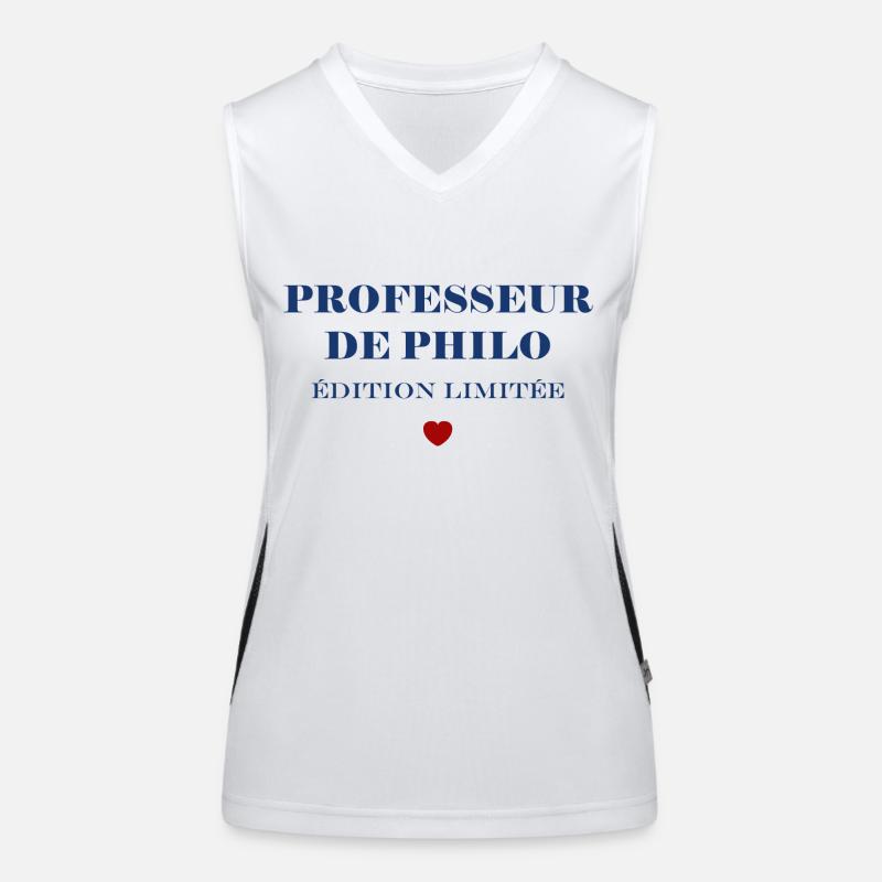 Professeur de philo Débardeur respirant contrasté Femme