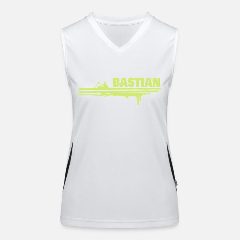 Bastian als Farbklecks Funktionelles Kontrast-Tank Top für Frauen