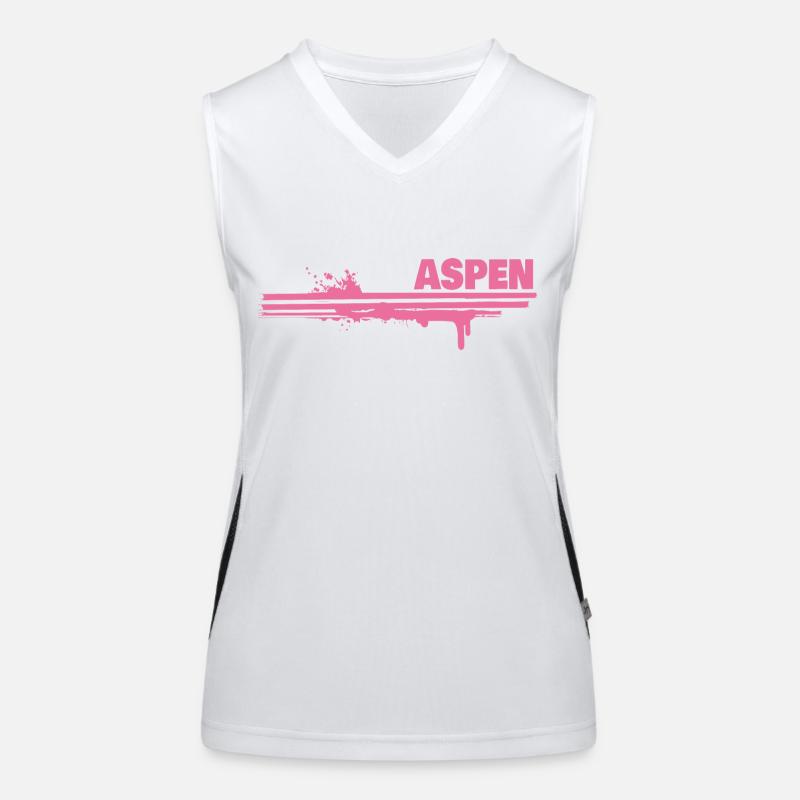 Farbklecks Aspen Funktionelles Kontrast-Tank Top für Frauen