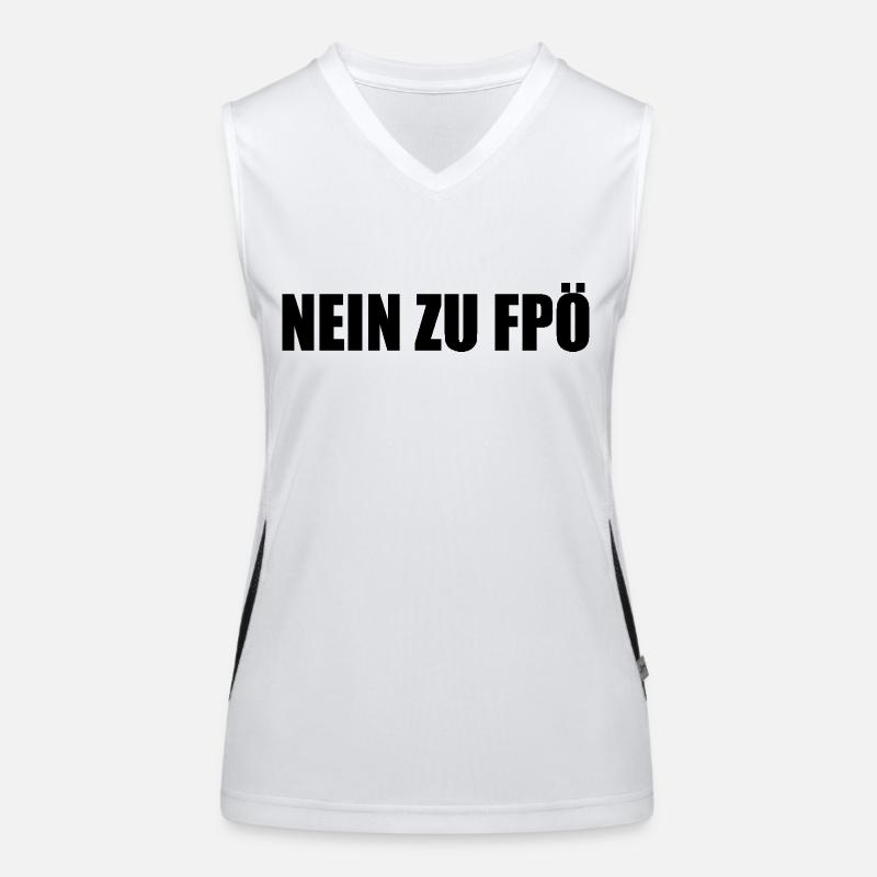 Non à fpö Débardeur respirant contrasté Femme