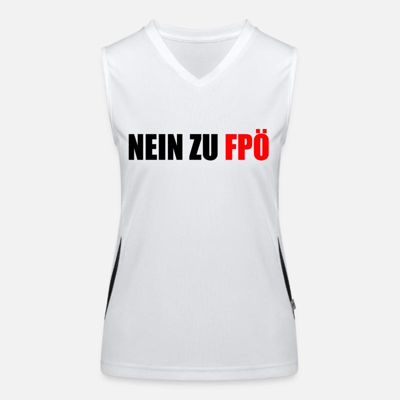 Non à fpö Débardeur respirant contrasté Femme