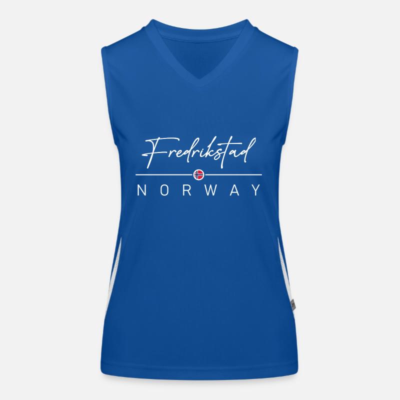 Norwegen - Fredrikstad - Norge - Norway Women's Functional Contrast Tank Top