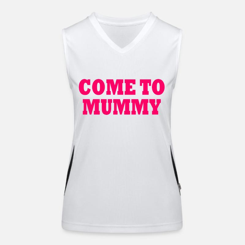 come to mummy Funktionelles Kontrast-Tank Top für Frauen
