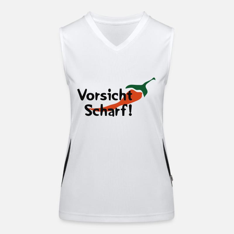Vorsicht Scharf! Funktionelles Kontrast-Tank Top für Frauen