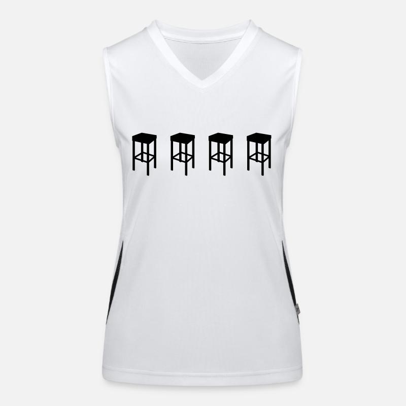 bar hocker Funktionelles Kontrast-Tank Top für Frauen