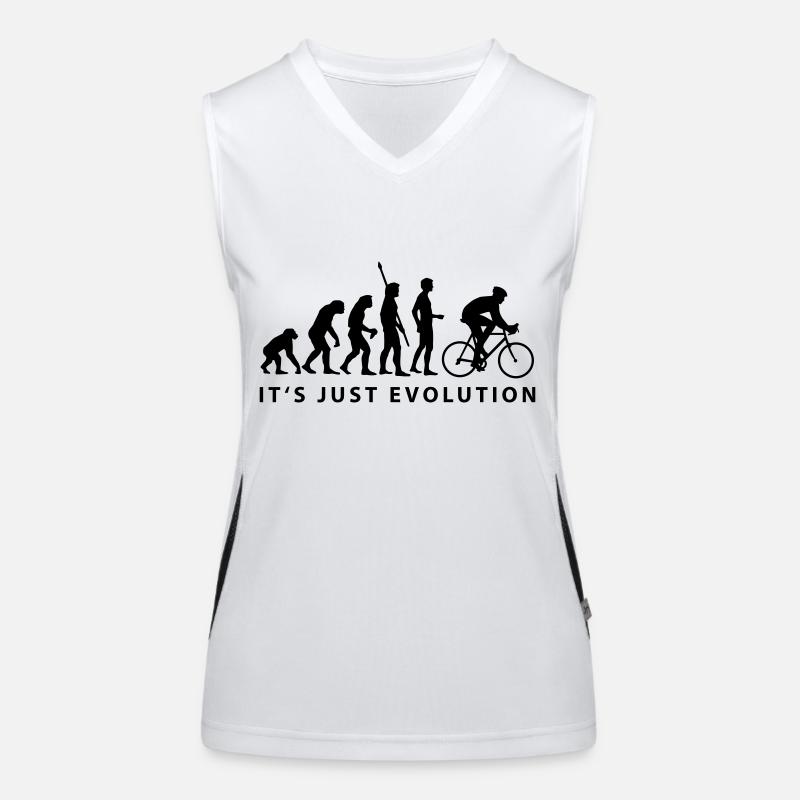 evolution_radfahrer_b Funktionelles Kontrast-Tank Top für Frauen