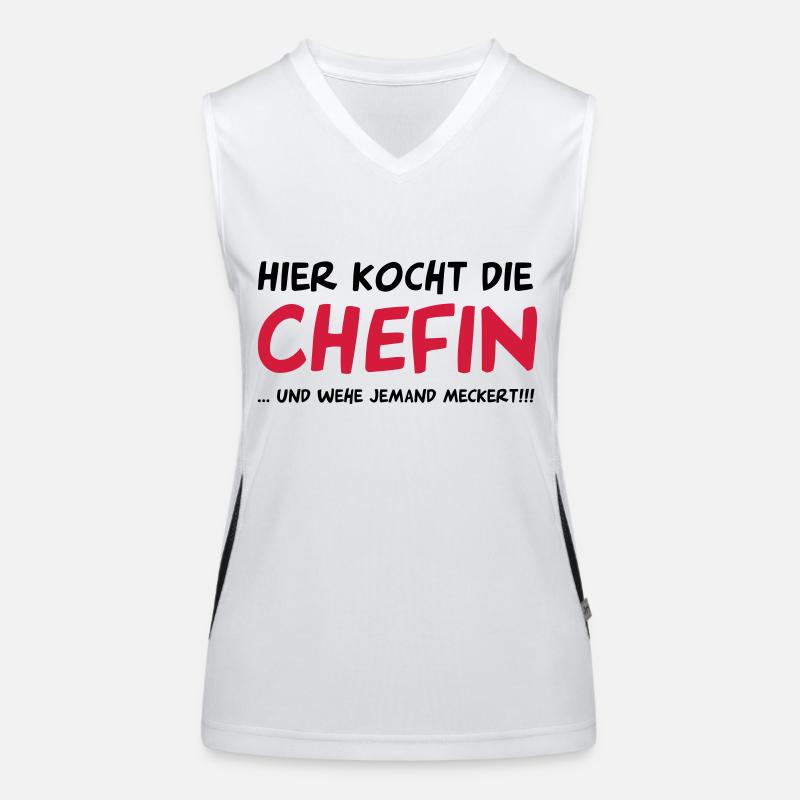 Cuisinier Débardeur respirant contrasté Femme