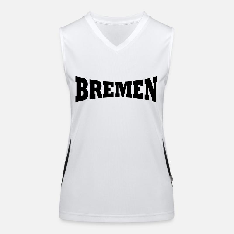 Brême lettrage Débardeur respirant contrasté Femme