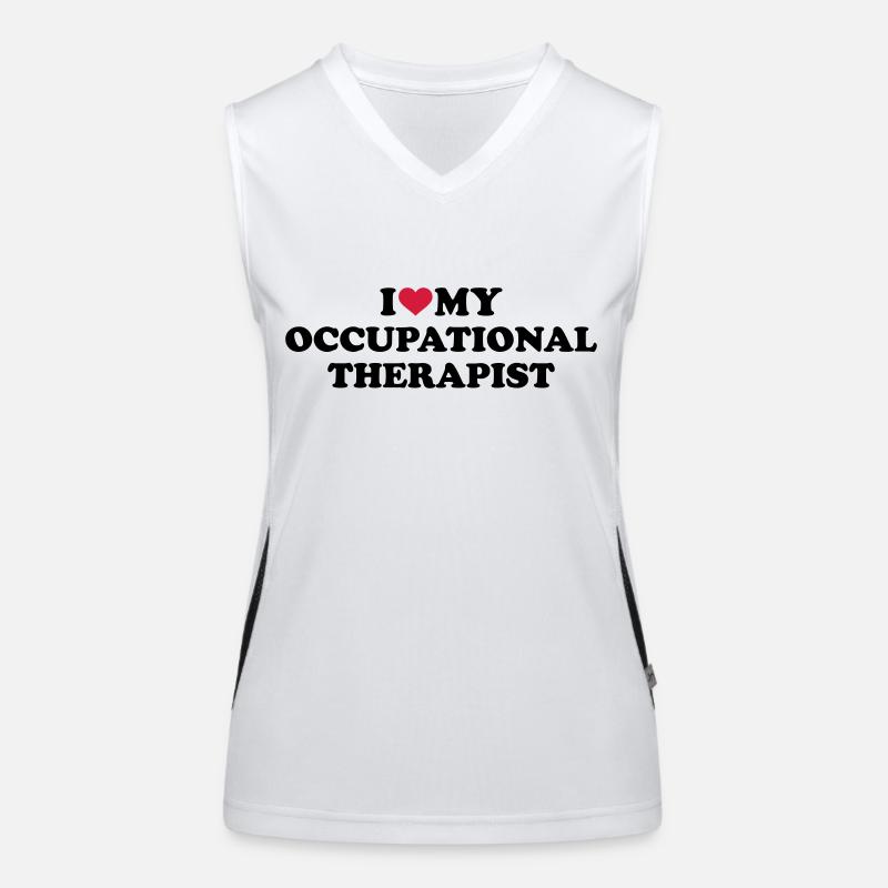 I love my occupational therapist Débardeur respirant contrasté Femme