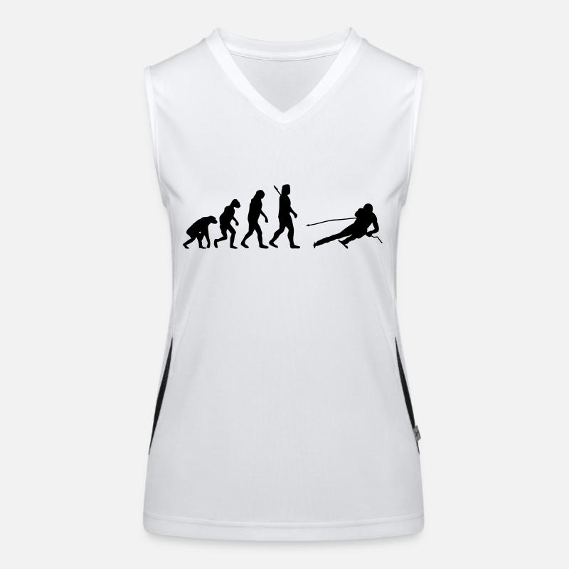Evolution Alpine Ski Funktionelles Kontrast-Tank Top für Frauen