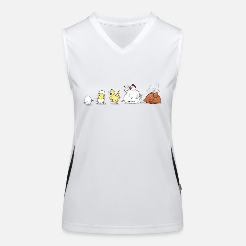 Évolution du poulet Débardeur respirant contrasté Femme