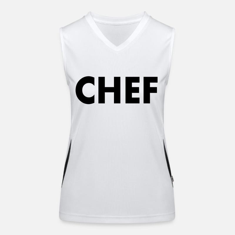 Chef Débardeur respirant contrasté Femme