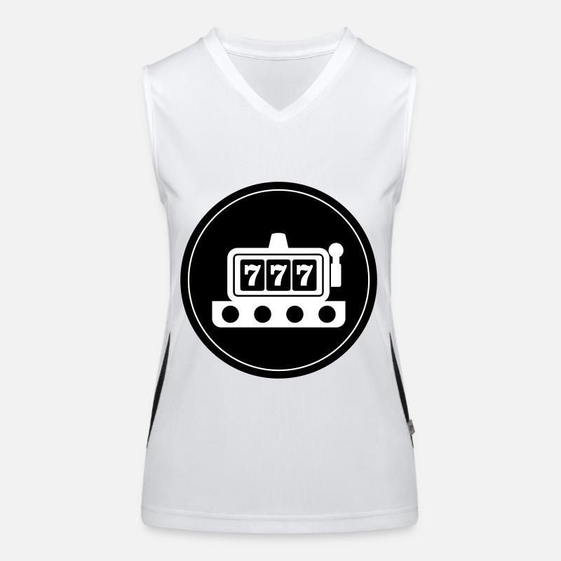 One-armed bandit circle Women's Functional Contrast Tank Top