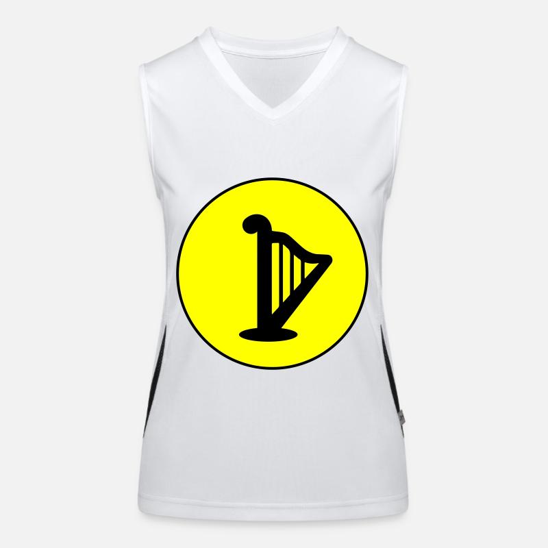 Harp symbol Women's Functional Contrast Tank Top