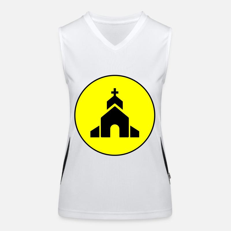 Kirche glaube Funktionelles Kontrast-Tank Top für Frauen