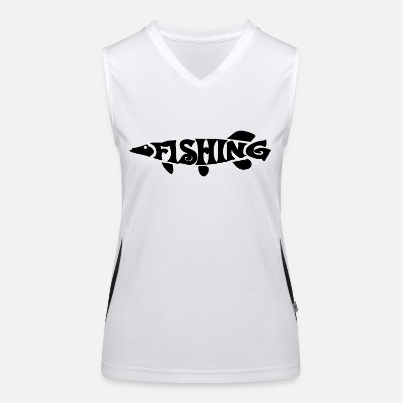Angeln Funktionelles Kontrast-Tank Top für Frauen