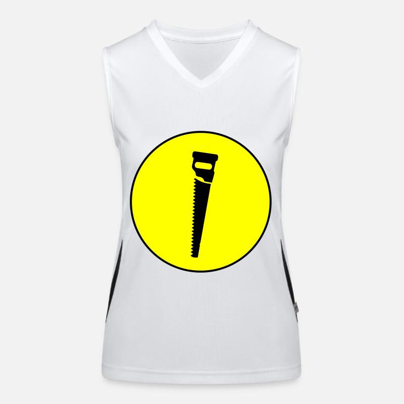 Saw icon icon Women's Functional Contrast Tank Top