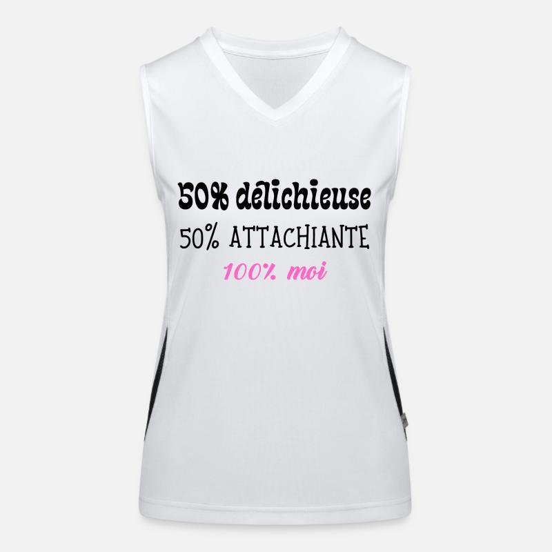 Delichieuse et attachiante Débardeur respirant contrasté Femme