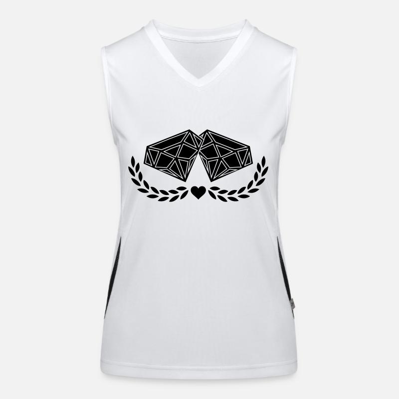 Diamonds Funktionelles Kontrast-Tank Top für Frauen