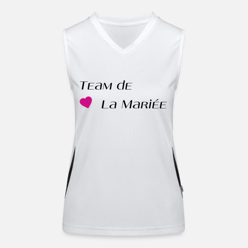 Team de la mariée Débardeur respirant contrasté Femme