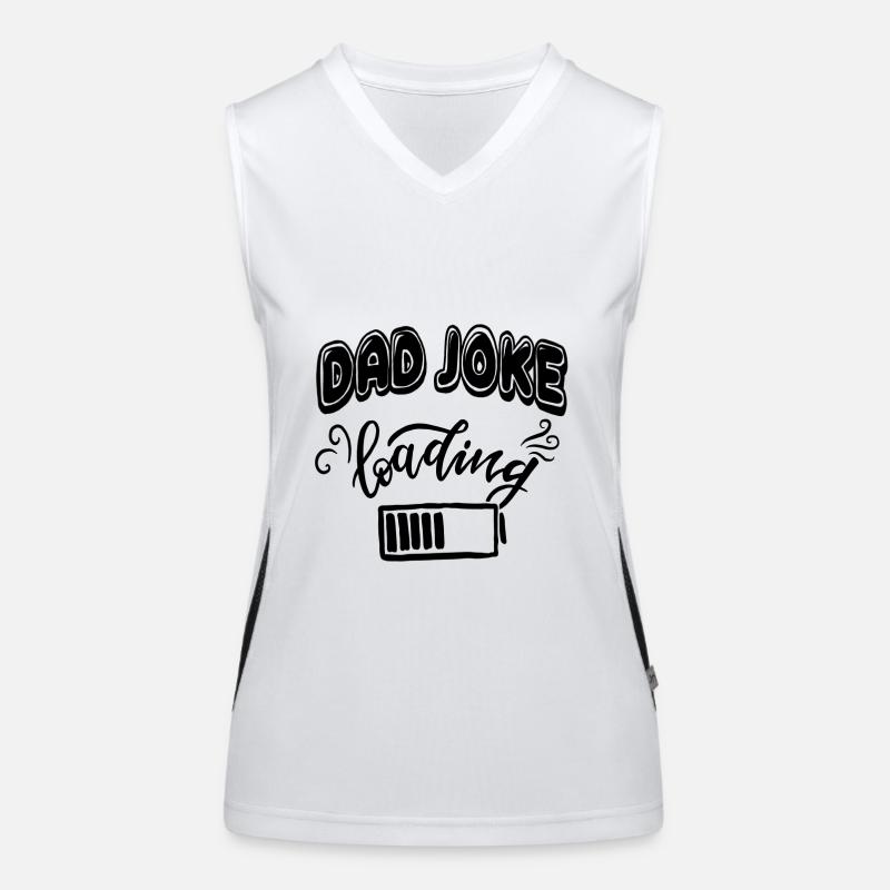 BAD JOKE Loading Father's Day gift joke Women's Functional Contrast Tank Top