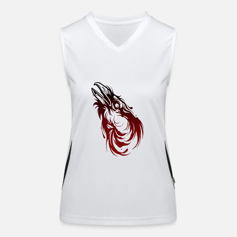 Krähenkopf Funktionelles Kontrast-Tank Top für Frauen