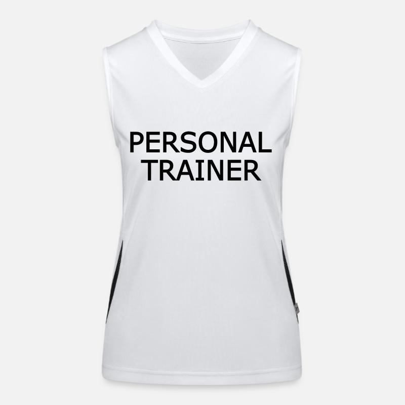 Personal trainer Funktionelles Kontrast-Tank Top für Frauen