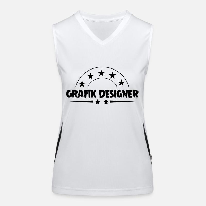 Grafik Designer Beruf Funktionelles Kontrast-Tank Top für Frauen