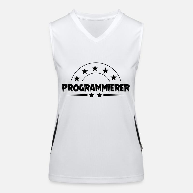 Programmierer Beruf Funktionelles Kontrast-Tank Top für Frauen