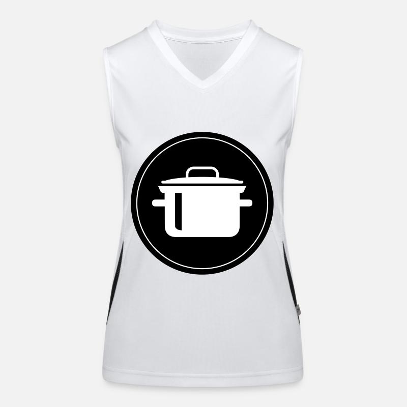 kochtopf kochen Funktionelles Kontrast-Tank Top für Frauen