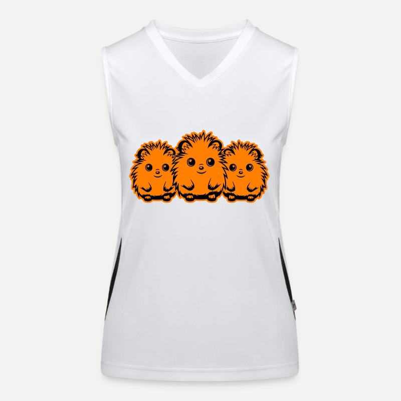 Hérisson Mignon Mignon Bébé Débardeur respirant contrasté Femme