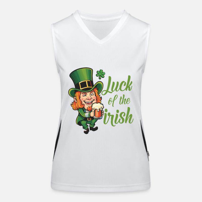 Leprechaun Leprechaun St. Patrick's Day Ireland Women's Functional Contrast Tank Top