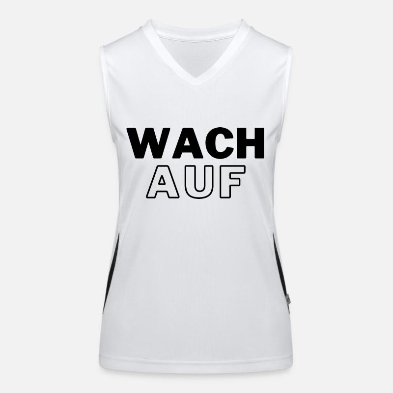 Wach auf Funktionelles Kontrast-Tank Top für Frauen
