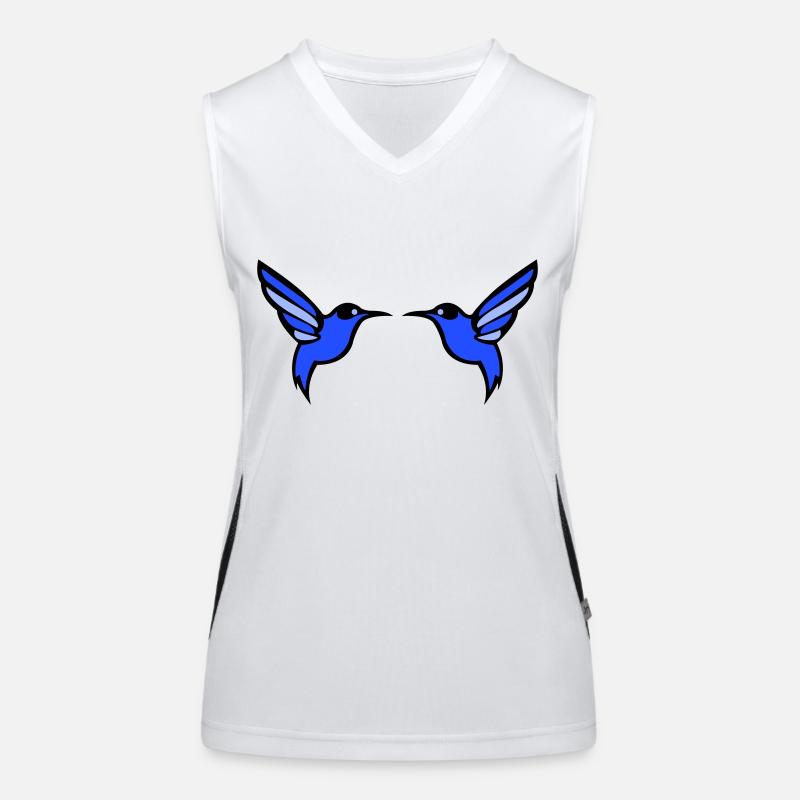 kolibri vogel 2 Funktionelles Kontrast-Tank Top für Frauen