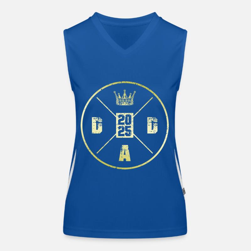 Dad 2025 Vaterschaft Papa Funktionelles Kontrast-Tank Top für Frauen