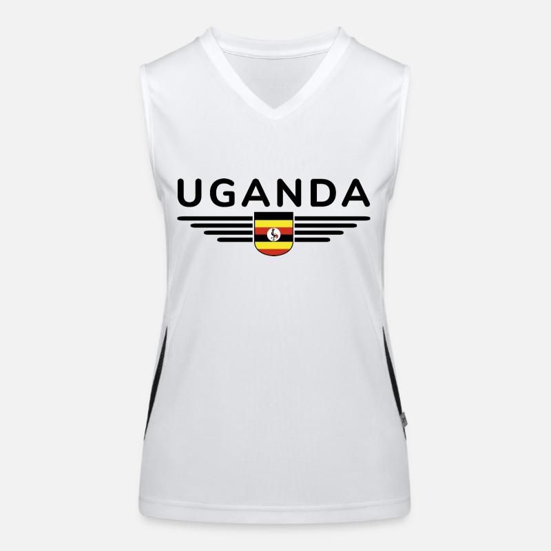 Uganda T-Shirt for Explorers Women's Functional Contrast Tank Top