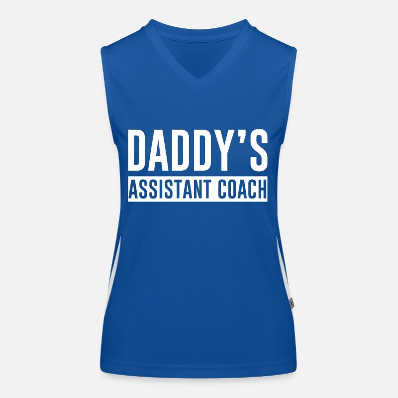 Daddy's Assistant Coach 2 Funktionelles Kontrast-Tank Top für Frauen