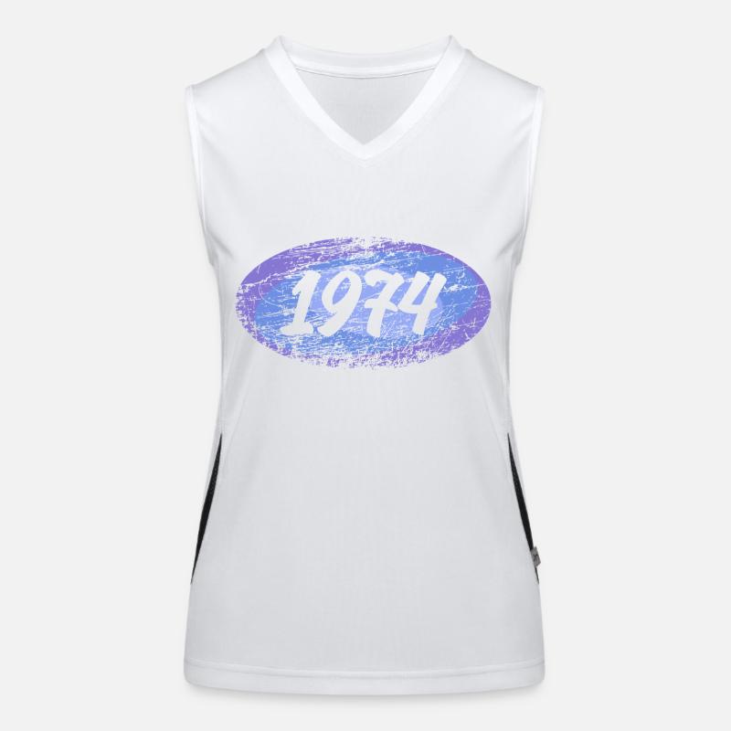 Rekrut 1974 Funktionelles Kontrast-Tank Top für Frauen