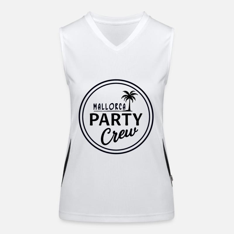 Mallorca Party Crew Summer, Sun & Party Feeling Women's Functional Contrast Tank Top