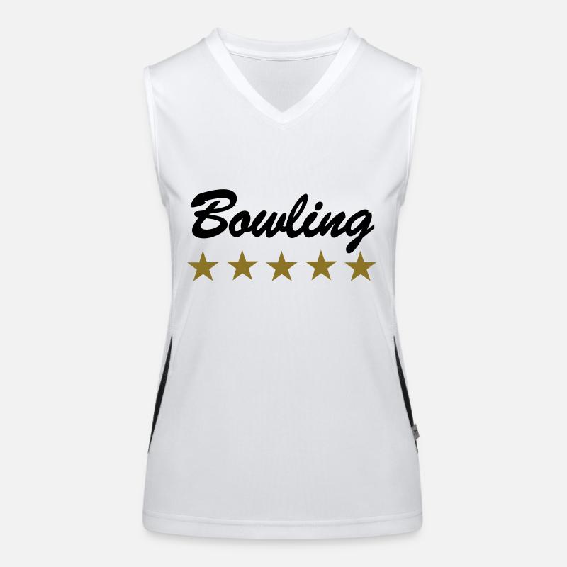 Bowling Funktionelles Kontrast-Tank Top für Frauen