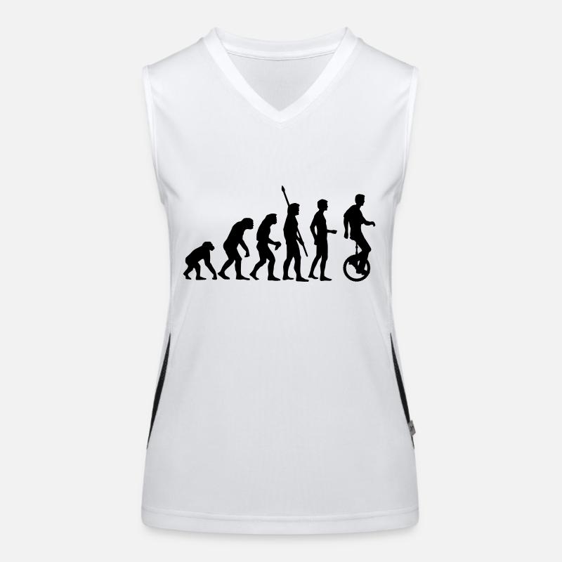 evolution_einradfahrer_1c Débardeur respirant contrasté Femme