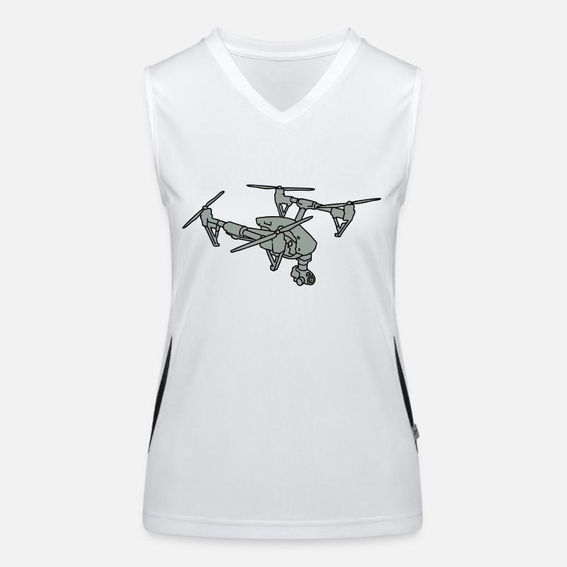 Drone (UAS) 2 Women's Functional Contrast Tank Top