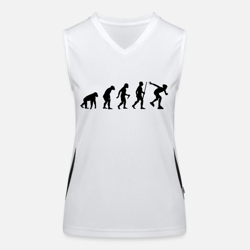 Inline Skater Evolution Funktionelles Kontrast-Tank Top für Frauen
