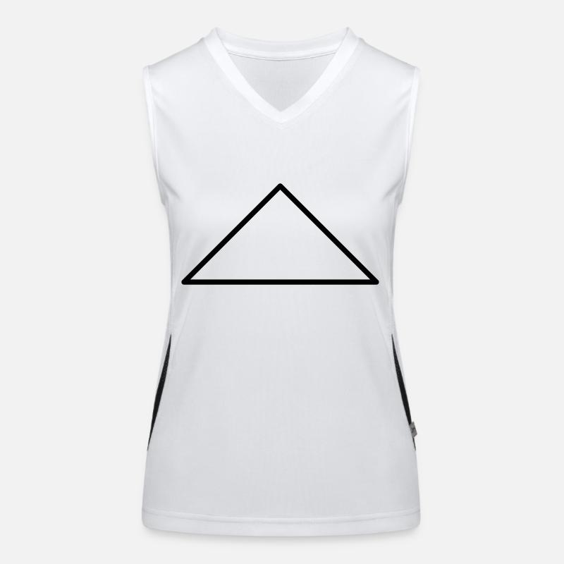 Symboles mathématiques - triangle équilatéral Débardeur respirant contrasté Femme
