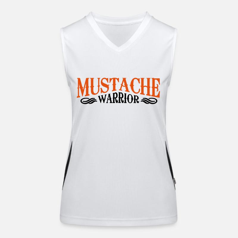mustache warrior Débardeur respirant contrasté Femme