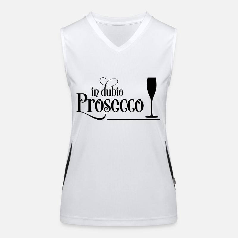 Prosecco Funktionelles Kontrast-Tank Top für Frauen
