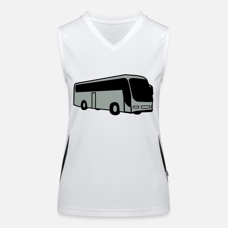 bus Busfahrer Funktionelles Kontrast-Tank Top für Frauen