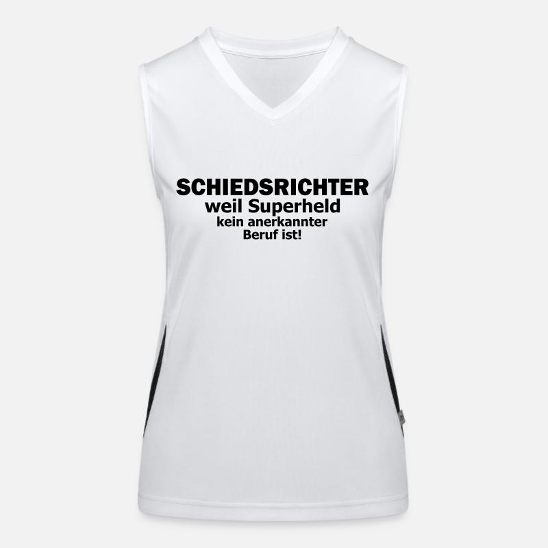 schiedsrichter Funktionelles Kontrast-Tank Top für Frauen