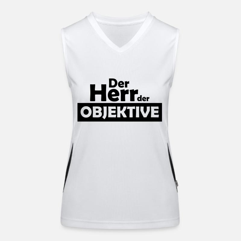 Der Herr der objektive Funktionelles Kontrast-Tank Top für Frauen