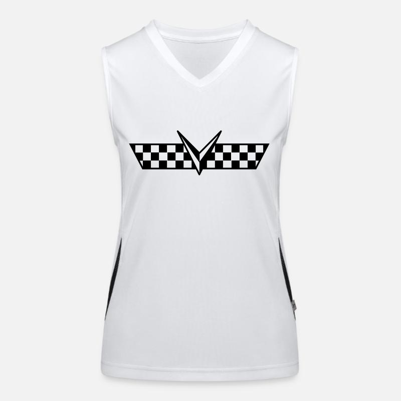 Rennen Funktionelles Kontrast-Tank Top für Frauen